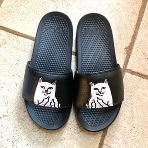 Ripndip Black Slide Sandals